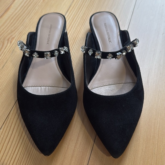 Banana Republic rhinestone embellished strap mules - Picture 3 of 7